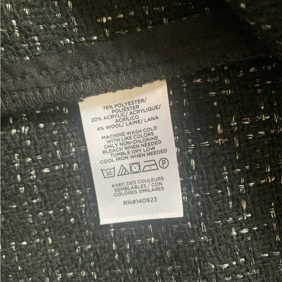 LOFT Black Tweed Shift Dress | Classic Workwear | Size 8 - Picture 7 of 7